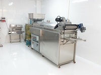 RVS continue bandfriteuse voor pinda's, cashewnoten, maïs en andere voedingsmiddelen, 900 kg/uur, 2 jaar garantie, SUISER MAKINE