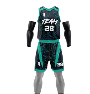 Ensemble maillot et short de basket-ball unisexe personnalisés avec numéro de nom de joueur personnalisé Nom de l'équipe uniformes de basket-ball imprimés - Product Image 6