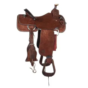 Sillín occidental de cuero de caballo ecuestre personalizado, cómodo, de buena calidad, seguro y fácil de limpiar