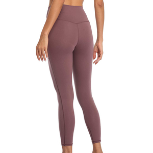 100% coton vêtements de sport femmes Leggings ensemble coton biologique pantalons de Yoga Leggings de Yoga durables pour les femmes de haute qualité en gros - Product Image 2