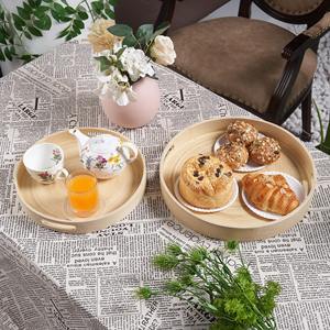Ensemble de plateaux durables en fibre naturelle enroulée pour fête d'événement servant des plateaux solides en bambou filé pour aliments et boissons - Product Image 5