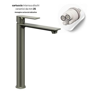 Sprint serie rubinetto a leva singola in ottone con beccuccio alto 25 mm cartuccia 1.1/4 rifiuti disponibili in vari colori - Product Image 4