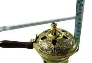 Quemador de carbón con mango de latón y tapa tallada, ideal para Resina aromática y uso de fragancias para el hogar - Product Image 5