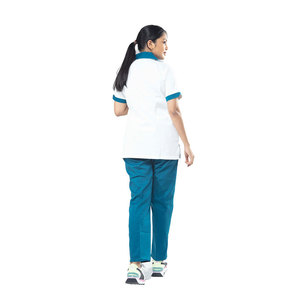 Ensemble de gommage deux pièces pour femmes de haute qualité uniformes médicaux respirants pour cliniques et hôpitaux soins faciles gommages hospitaliers à coupe décontractée - Product Image 4