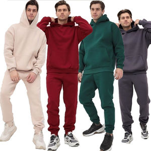 Chándal de invierno de gran tamaño para hombre de alta calidad, estampado Digital, poliéster sostenible, algodón, tejido polar grueso bordado - Product Image 5