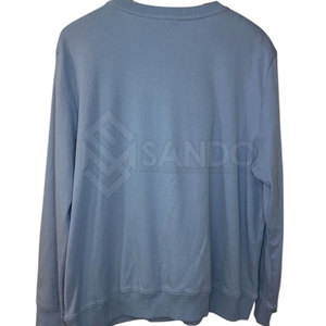 เสื้อสเวตเตอร์ผ้าฝ้ายกันลมของผู้หญิงมีรายละเอียดพลอยเทียมออกแบบโลโก้ด้านหน้าระบายอากาศและสำหรับฤดูหนาว - Product Image 4