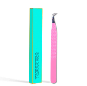 Pinzas Profesionales para Pestañas Color Rosa Intenso, Herramientas Personalizables para Extensión de Pestañas, Suministros para Salón, Pinzas para Extensión de Pestañas con Agarre de Diamante - Product Image 5