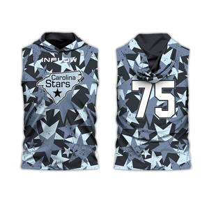 Conception personnalisée Logo de la jeunesse Maillot américain en maille 7v7 sans manches Maillot de football à capuche Uniformes Maillot de football - Product Image 2