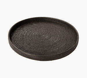 New Arrival Handwoven Rattan <b>Round</b> <b>Serving</b> <b>Tray</b> 100% Eco Friendly Natural Handmade Rattan Storage Baskets - Product Image 4