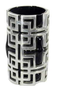 Grand vase à fleurs de table moderne en aluminium de qualité supérieure au design élégant, couleurs personnalisées avec logo et décoration de maison de luxe pour mariage - Product Image 2