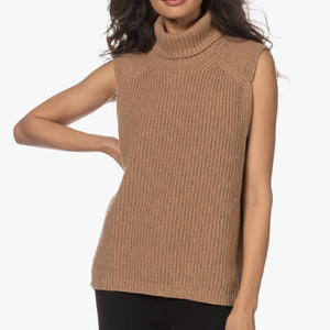 เสื้อกันหนาวสตรีแขนกุดคอเต่า,สินค้ามาใหม่ปี2022แฟชั่นฤดูหนาว - Product Image 6