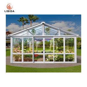 Maison <span class=keywords><strong>de</strong></span> jardin d'hiver Véranda en aluminium préfabriqué en verre Véranda inclinée 4 saisons - Product Image 2
