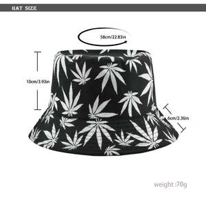 Chapeaux Bob en Toile Tendance, Décontractés, Quotidiens, Mode Extérieure, Respirants, Légers, 100% Coton, Circonférence de Tête Ajustable, Quatre - Product Image 4