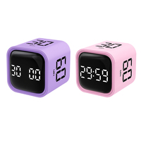 Minuteur de gestion du temps multifonctionnel numérique magnétique à bascule, cube de comptage de cuisine à gravité