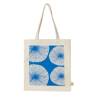 Tas belanja Tote katun organik cetak kustom tas pegangan serut ekonomis dengan pola geometris dapat digunakan kembali untuk penggunaan hadiah - Product Image 6