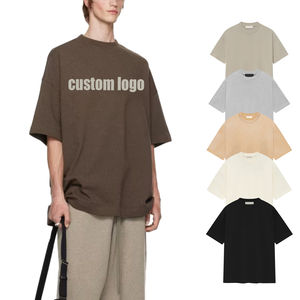 Tendance T-shirt personnalisé pour hommes 100% coton imprimé délavé à l'acide surdimensionné longue longueur en gros - Product Image 3