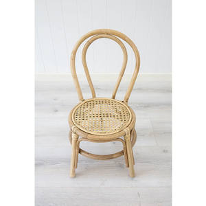 <b>Pink</b> Painted Rattan Kid <b>Chair</b> for Party - Product Image 6