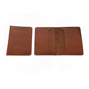 ที่ใส่หนังสือเดินทางทำจากหนังแท้พร้อมกระเป๋าใส่บัตร2ใบที่เก็บบัตรสีน้ำตาลแนววินเทจ - Product Image 3