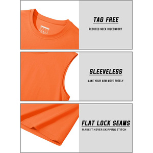 Débardeur Homme Premium Décontracté Respirant et Durable en Coton et Spandex – Tissu Tricoté Uni Ajusté et Anti-Humidité - Product Image 5