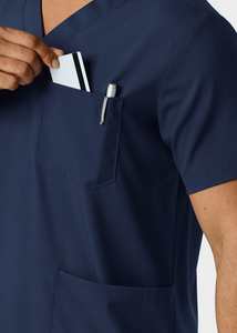 2025 logotipo personalizado cuidado de la salud uniformes conjuntos verano Hospital enfermería Scrubs para hombres - Product Image 3