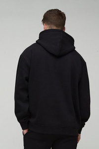 Haute Qualité 500 GSM Coton Épais Blanc Plaine Lourd Surdimensionné Hoodies No String Unisexe Logo Personnalisé Plus La Taille Hommes Hoodies - Product Image 4