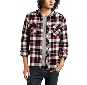 Chemises décontractées à manches courtes en flanelle à carreaux pour hommes, coupe classique, col en V, boutonnées, respirantes, séchage rapide, confortables, avec logo - Product Image 1