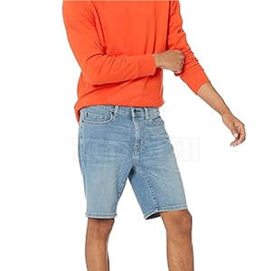 Meilleures ventes Short en jean à motif solide de style sportif Vêtements d'entraînement décontractés Chaud en vente en ligne - Product Image 4