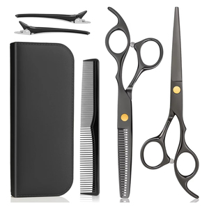Kit de ciseaux à cheveux professionnels de haute qualité, ciseaux de coiffure en acier inoxydable pour salon de coiffure et usage domestique - Product Image 1