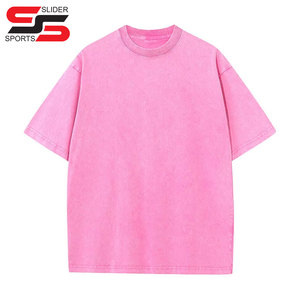 Ropa de hombre Camiseta de gran tamaño Camiseta de lavado ácido en blanco de algodón de peso pesado Camiseta Vintage gráfica personalizada - Product Image 5