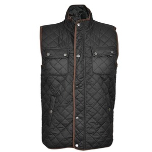 Offre spéciale Gilet léger d'hiver à la mode pour hommes Col montant Fermeture à glissière Coupe-vent Logo personnalisé Tissu tissé - Product Image 6