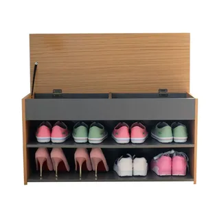 <b>Entryway</b> Storage <b>Bench</b> Wooden Shoe Cabinet <b>Bench</b> with Hidden Storage Space - Product Image 1