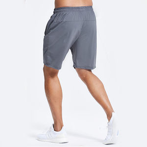 Pantalones cortos informales de verano de alta calidad para hombre, diseño de malla transpirable, logotipo holgado, estampado, suave, para correr, Fitness, liso, teñido, sólido - Product Image 3