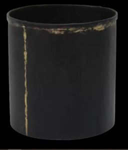 Haute Qualité Petite Taille En Aluminium Pot De Fleur Vase Planteur Bleu Texture Patine Brun Couleur Utilisation Intérieure Martelé Zinc Matériel - Product Image 4