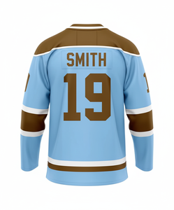 Personalizar sublimación personalizada Hockey Ice Jersey Hombres Mujeres Unisex 100% Poliéster Antibacteriano Logotipo personalizado Equipo de diseño - Product Image 2