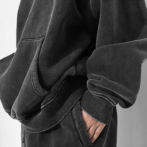 Survêtement femme baggy surdimensionné personnalisé délavé à l'acide survêtement femme survêtement pour femmes ensembles unisexe - Product Image 6