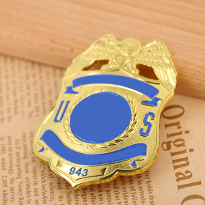 Insignias Metálicas Personalizadas con Escudo de Agencia Gubernamental, Broche 3D en Relieve de Aleación de Zinc para Detectives Privados, Uniformes de Seguridad y Guardias - Product Image 4