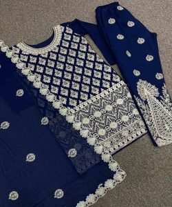 Salwar Kameez Patiyala costume Chudidar robe matériel avec Dupatta dames femmes fête porter mariage indien Bollywood mode - Product Image 4