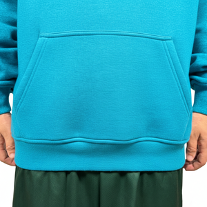 Sweat-shirts à capuche pour hommes en coton 100% poids lourd en gros, taille plus, sweat-shirt d'hiver, broderie, polaire uni, basiques - Product Image 5