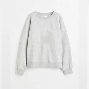 Sweatshirts et sweats à capuche oversize pour femmes, pulls à col rond, hauts décontractés, en molleton délavé à l'acide avec badge, tenues de mode automne, vente en gros OEM - Product Image 5
