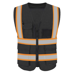 Chaleco DE SEGURIDAD transpirable informal de lona de diseño personalizado de servicio OEM en stock - Product Image 3