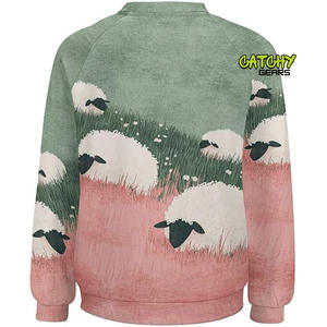 เสื้อสเวตเตอร์คอกลมแขนยาวแบบสวมหัวผ้าคอตตอนเนื้อนุ่มอบอุ่นปรับแต่งโลโก้ได้ตามต้องการ - Product Image 4