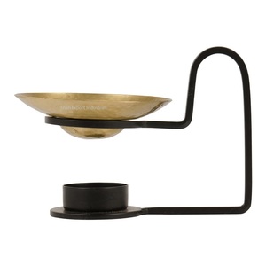 Standing Lumiere <b>Essential</b> <b>Oil</b> <b>Burner</b> Brass Fragrance <b>Oil</b> Diffuse <b>Burner</b> <b>for</b> Home Decor Daily Use <b>Essential</b> <b>Oil</b> <b>Burner</b> - Product Image 3
