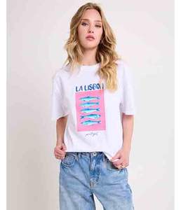 T-shirt pour femme, imprimé graphique, coupe ample, écologique, streetwear d'été, respirant - Product Image 1