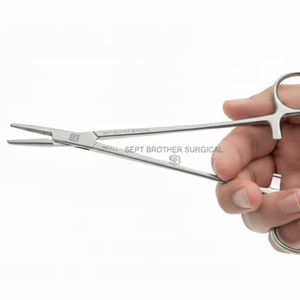 Forceps artériels droits, hémostatique chirurgical, acier inoxydable, instrument médical à verrouillage - Product Image 6