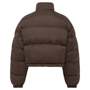 Casual Cropped Puffer <b>Jacket</b> Boxy Puffy Quilted Insulated Winter Short Parkas <b>Jackets</b> For <b>Women</b> Windproof Bubble <b>Down</b> <b>Jacket</b> - Product Image 2