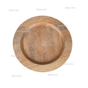 Assiette de présentation en bois de qualité supérieure, dernier design, forme ronde, pour mariages et événements. - Product Image 6
