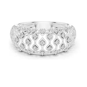 Anillo de Diamante de Laboratorio de 0.138 CT para Mujer, Claridad VVS-VS EF, Oro de 18KT, 14KT, 10KT y Plata 925, Oro Rosa, Amarillo y Blanco - Product Image 2