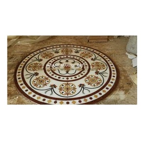 Mandap en marbre avec incrustations, 100% pierre naturelle, conception personnalisée OEM |   Dalles de marbre décoratives pour sols, idéales pour les temples haut de gamme et les utilisations intérieures - Product Image 3