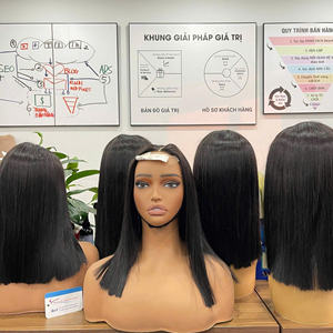 Perruque Bob en dentelle HD 4x4, cheveux humains vietnamiens, qualité supérieure, extensions de cheveux - Product Image 1