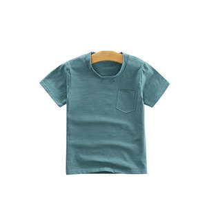 Camiseta para niños 100% algodón Color sólido Ajuste regular Personalizable Secado rápido Transpirable Casual Venta al por mayor - Product Image 2